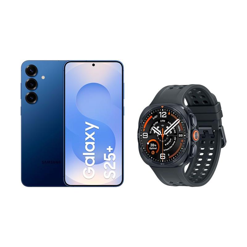 S25+ (512GB) - Azul Marinho + Watch Ultra2 47mm LTE - Titânio